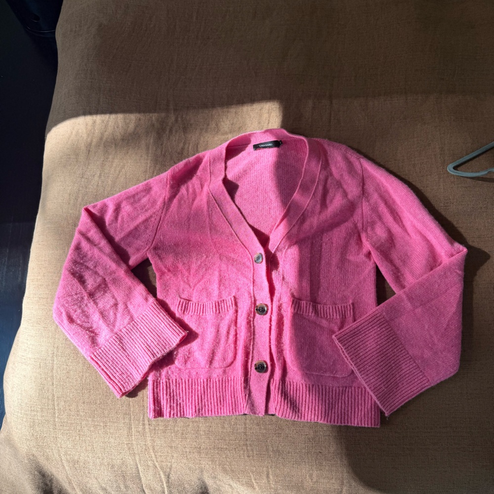 Women's Pink Cardigan Sweater